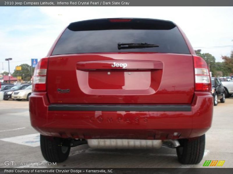 Inferno Red Crystal Pearl / Dark Slate Gray 2010 Jeep Compass Latitude