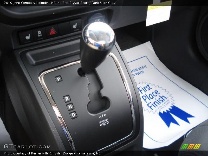 Inferno Red Crystal Pearl / Dark Slate Gray 2010 Jeep Compass Latitude