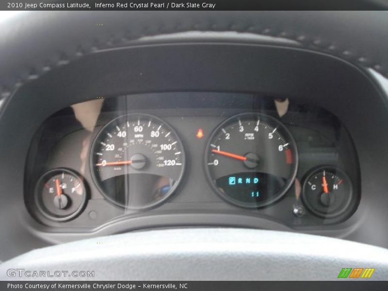 Inferno Red Crystal Pearl / Dark Slate Gray 2010 Jeep Compass Latitude