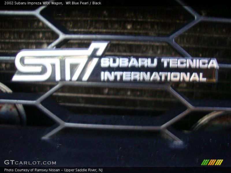 WR Blue Pearl / Black 2002 Subaru Impreza WRX Wagon
