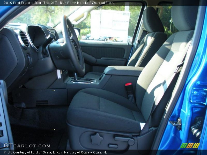 Blue Flame Metallic / Charcoal Black 2010 Ford Explorer Sport Trac XLT