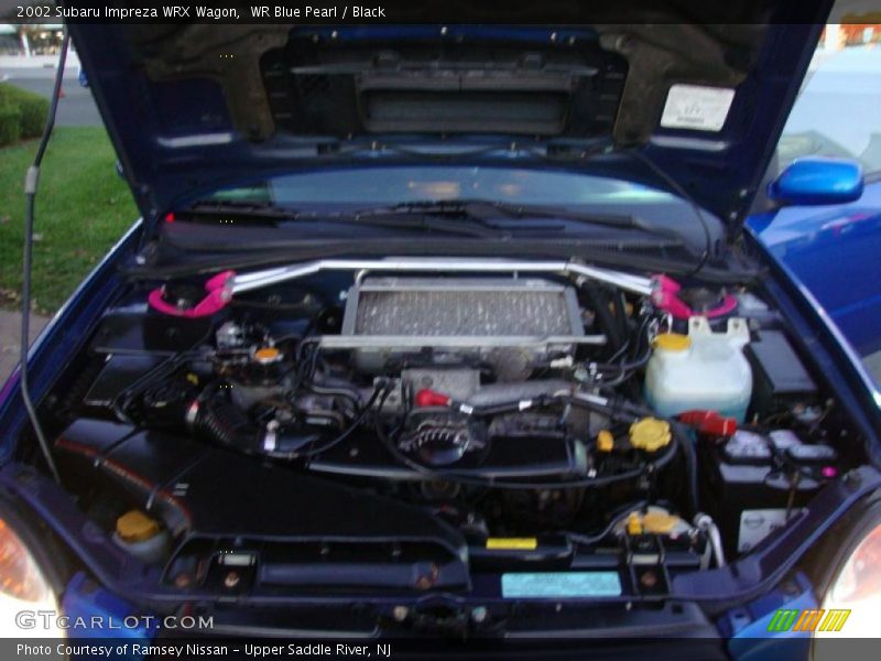 WR Blue Pearl / Black 2002 Subaru Impreza WRX Wagon