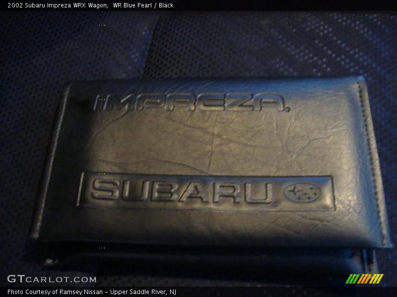 WR Blue Pearl / Black 2002 Subaru Impreza WRX Wagon