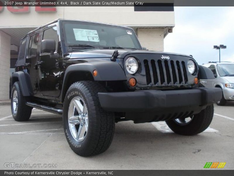 Black / Dark Slate Gray/Medium Slate Gray 2007 Jeep Wrangler Unlimited X 4x4