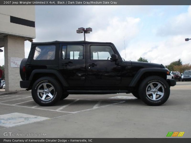 Black / Dark Slate Gray/Medium Slate Gray 2007 Jeep Wrangler Unlimited X 4x4