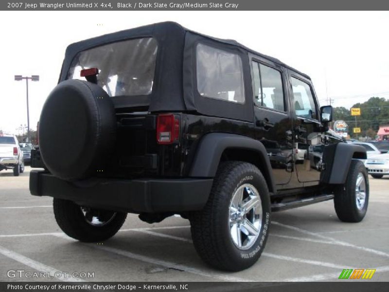 Black / Dark Slate Gray/Medium Slate Gray 2007 Jeep Wrangler Unlimited X 4x4