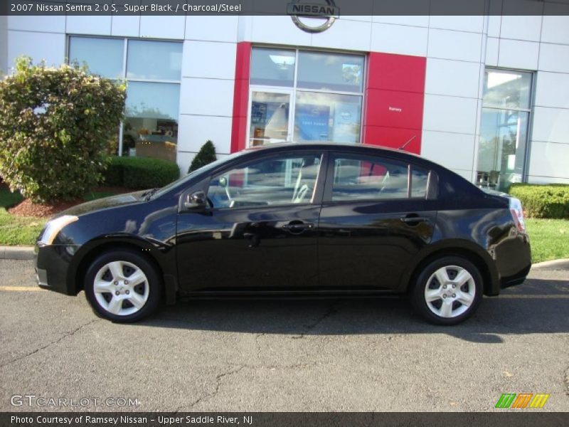 Super Black / Charcoal/Steel 2007 Nissan Sentra 2.0 S