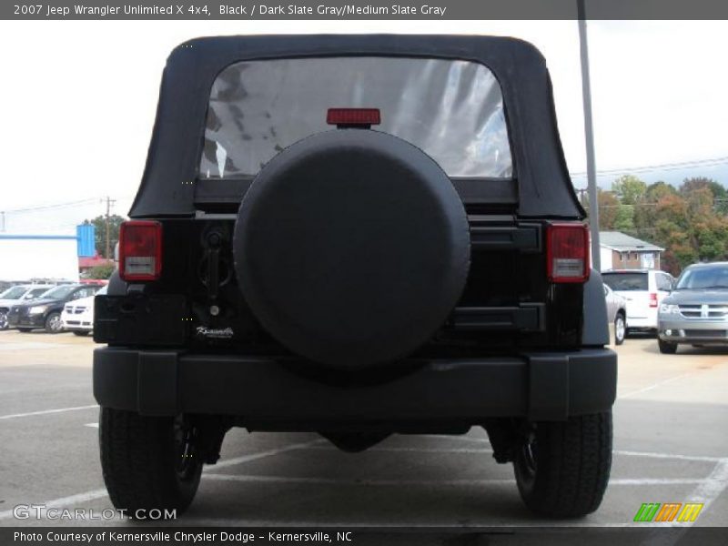 Black / Dark Slate Gray/Medium Slate Gray 2007 Jeep Wrangler Unlimited X 4x4