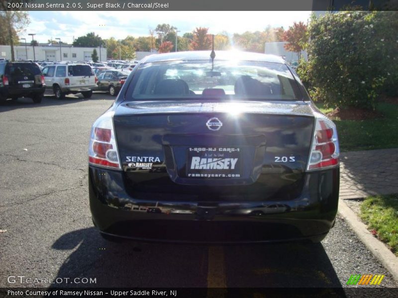Super Black / Charcoal/Steel 2007 Nissan Sentra 2.0 S