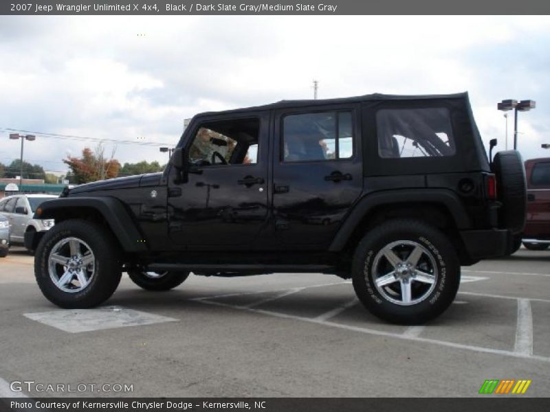 Black / Dark Slate Gray/Medium Slate Gray 2007 Jeep Wrangler Unlimited X 4x4