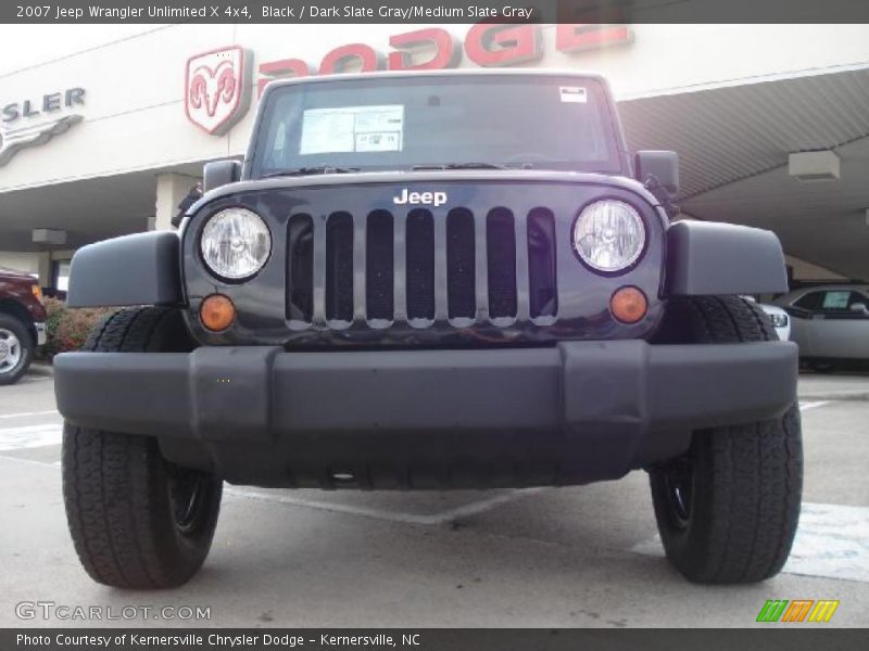 Black / Dark Slate Gray/Medium Slate Gray 2007 Jeep Wrangler Unlimited X 4x4
