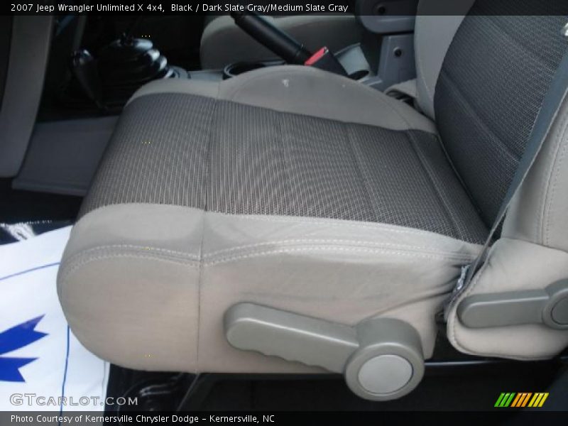 Black / Dark Slate Gray/Medium Slate Gray 2007 Jeep Wrangler Unlimited X 4x4