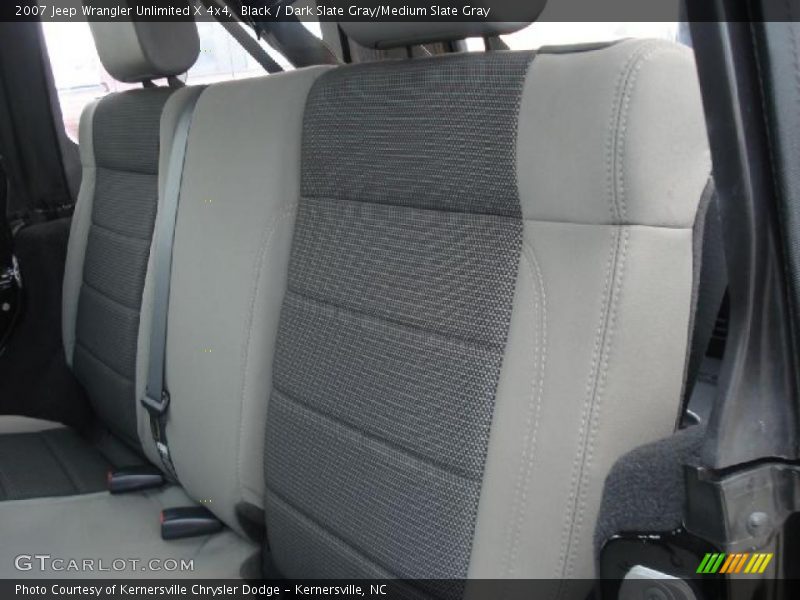 Black / Dark Slate Gray/Medium Slate Gray 2007 Jeep Wrangler Unlimited X 4x4