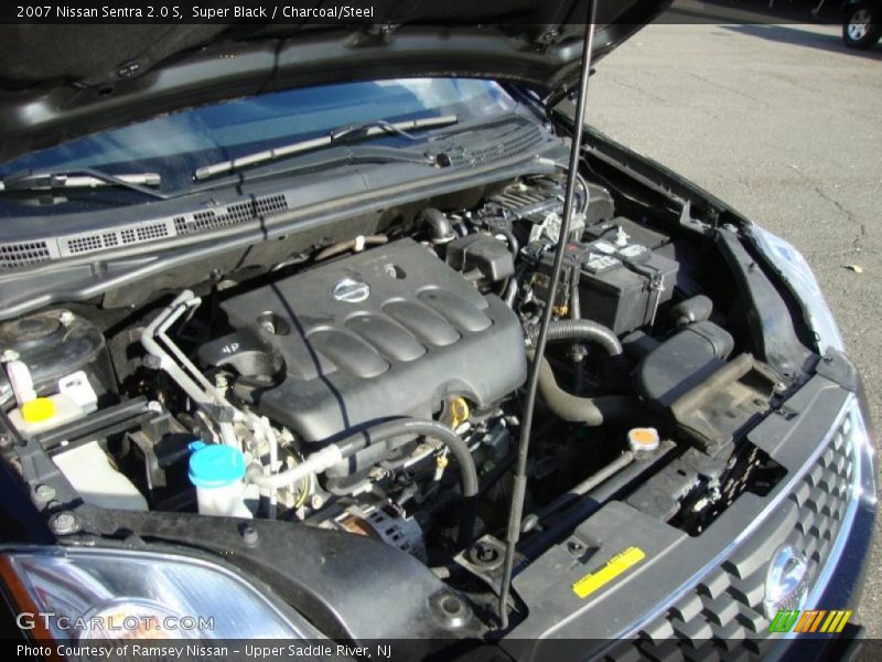 Super Black / Charcoal/Steel 2007 Nissan Sentra 2.0 S