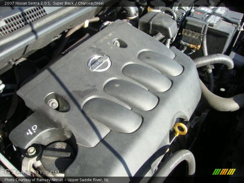 Super Black / Charcoal/Steel 2007 Nissan Sentra 2.0 S