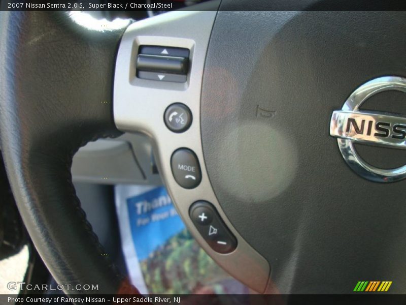 Super Black / Charcoal/Steel 2007 Nissan Sentra 2.0 S