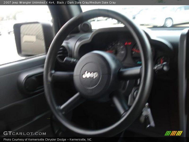 Black / Dark Slate Gray/Medium Slate Gray 2007 Jeep Wrangler Unlimited X 4x4
