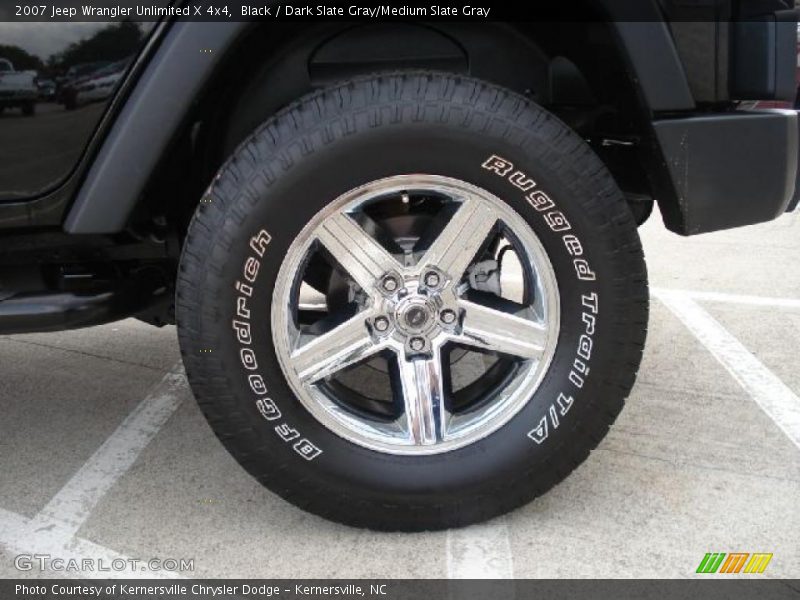 Black / Dark Slate Gray/Medium Slate Gray 2007 Jeep Wrangler Unlimited X 4x4