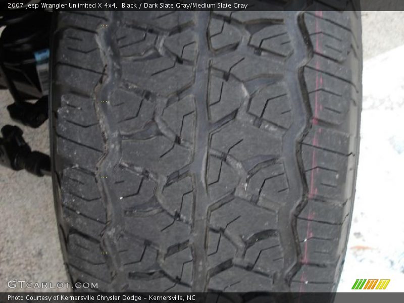 Black / Dark Slate Gray/Medium Slate Gray 2007 Jeep Wrangler Unlimited X 4x4