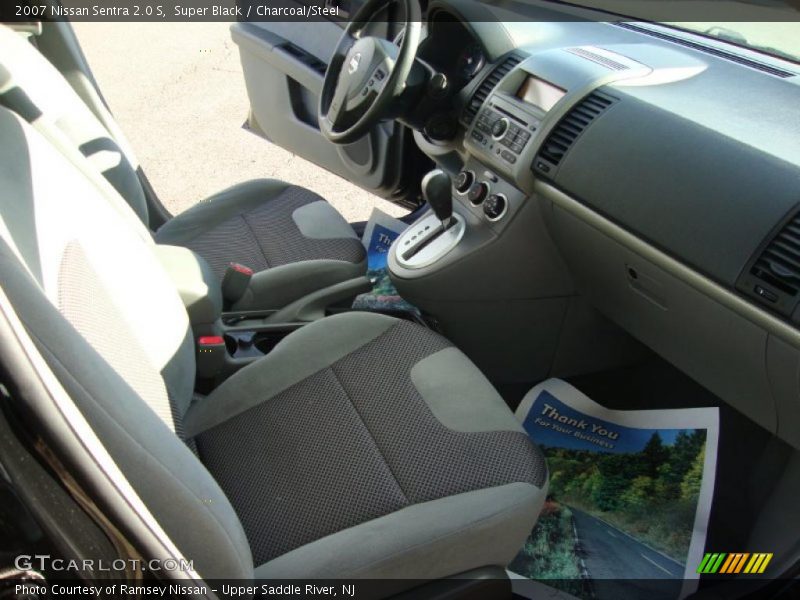 Super Black / Charcoal/Steel 2007 Nissan Sentra 2.0 S
