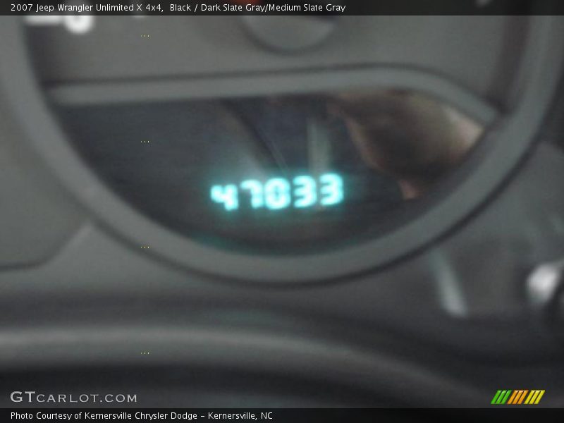 Black / Dark Slate Gray/Medium Slate Gray 2007 Jeep Wrangler Unlimited X 4x4