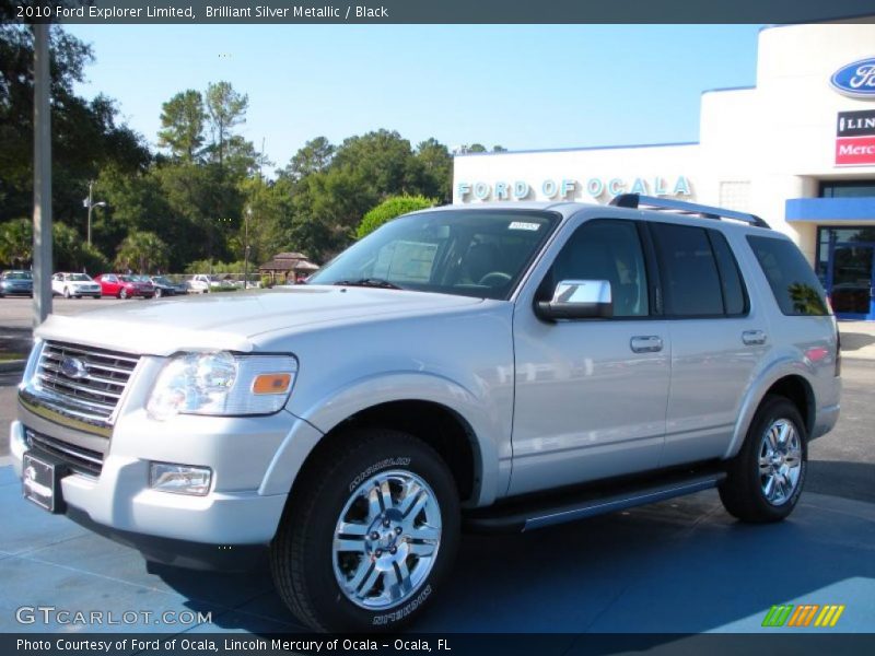 Brilliant Silver Metallic / Black 2010 Ford Explorer Limited