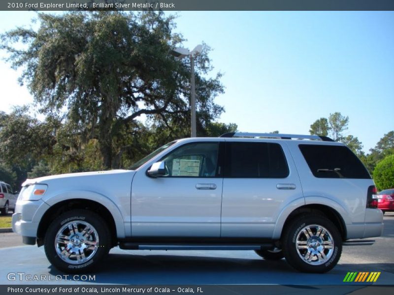 Brilliant Silver Metallic / Black 2010 Ford Explorer Limited