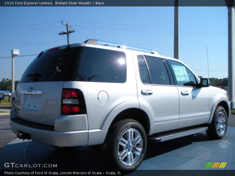 Brilliant Silver Metallic / Black 2010 Ford Explorer Limited