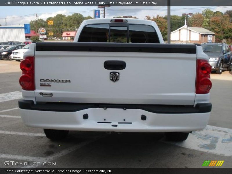 Stone White / Dark Slate Gray/Medium Slate Gray 2008 Dodge Dakota SLT Extended Cab