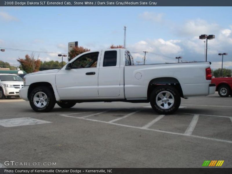 Stone White / Dark Slate Gray/Medium Slate Gray 2008 Dodge Dakota SLT Extended Cab