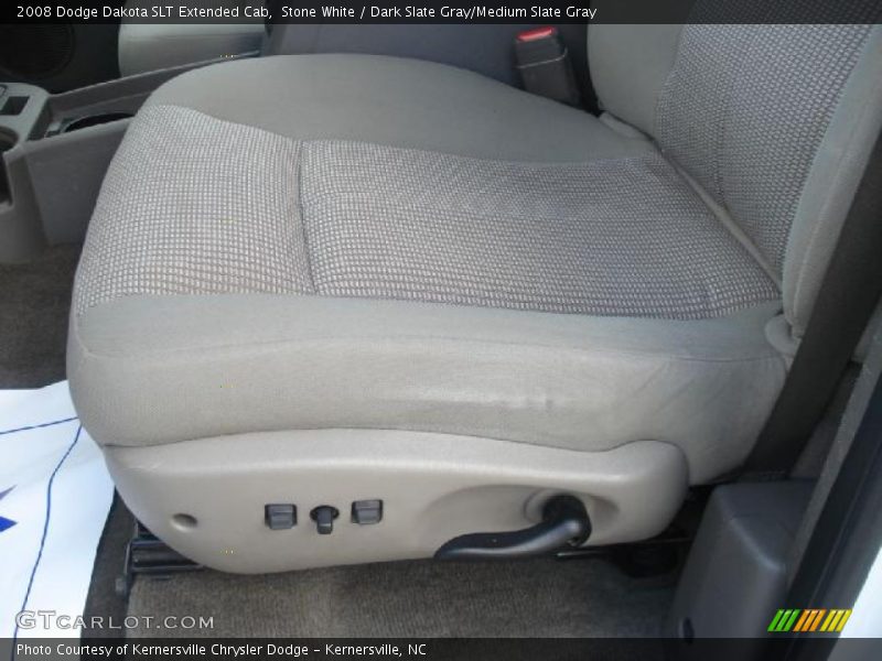 Stone White / Dark Slate Gray/Medium Slate Gray 2008 Dodge Dakota SLT Extended Cab