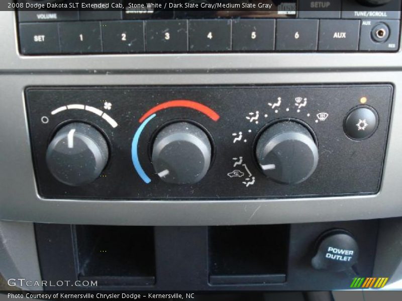 Stone White / Dark Slate Gray/Medium Slate Gray 2008 Dodge Dakota SLT Extended Cab