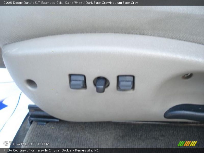 Stone White / Dark Slate Gray/Medium Slate Gray 2008 Dodge Dakota SLT Extended Cab