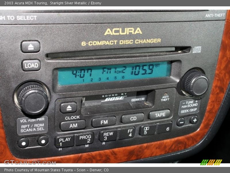 Starlight Silver Metallic / Ebony 2003 Acura MDX Touring