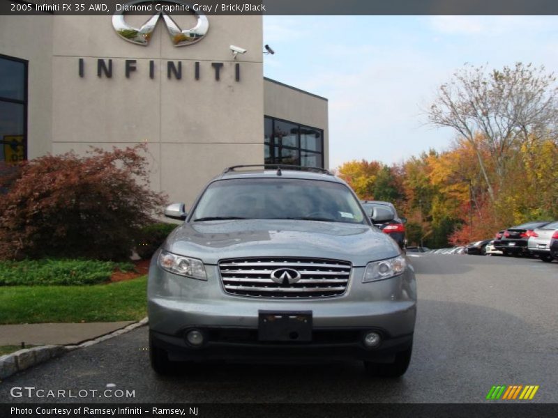 Diamond Graphite Gray / Brick/Black 2005 Infiniti FX 35 AWD
