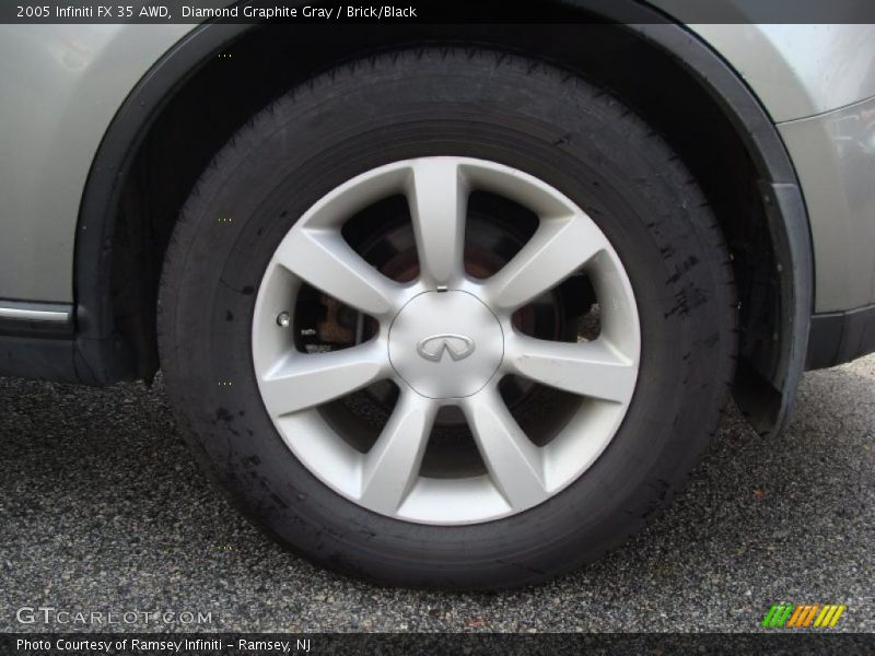 Diamond Graphite Gray / Brick/Black 2005 Infiniti FX 35 AWD