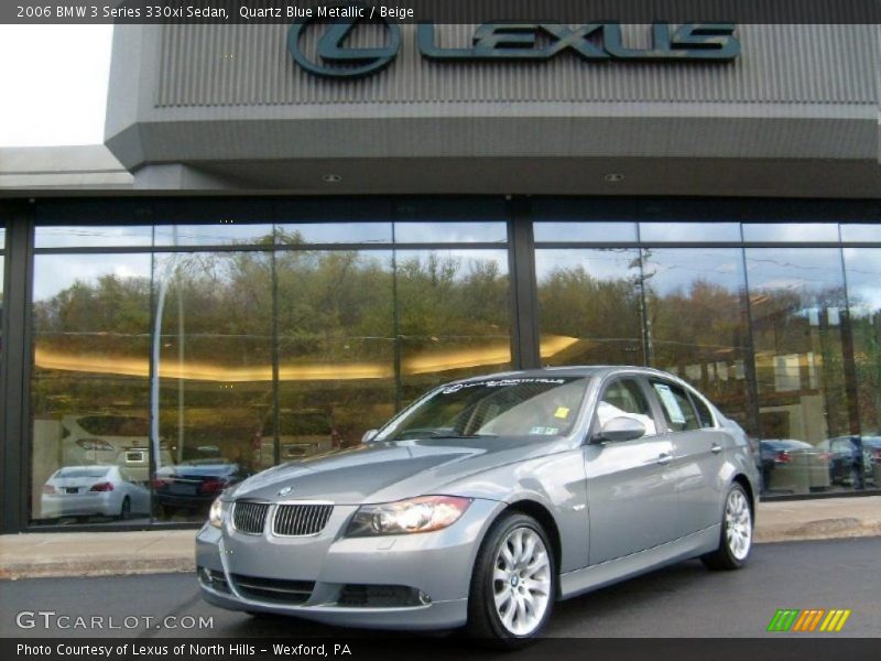 Quartz Blue Metallic / Beige 2006 BMW 3 Series 330xi Sedan