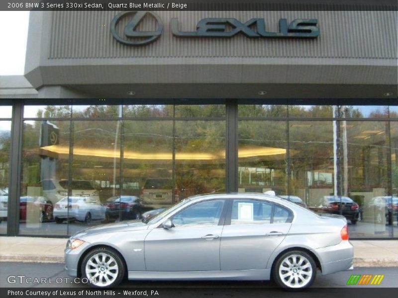 Quartz Blue Metallic / Beige 2006 BMW 3 Series 330xi Sedan