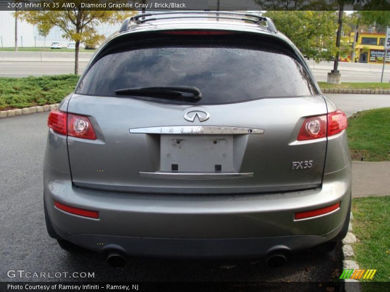 Diamond Graphite Gray / Brick/Black 2005 Infiniti FX 35 AWD