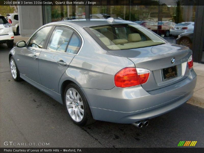 Quartz Blue Metallic / Beige 2006 BMW 3 Series 330xi Sedan