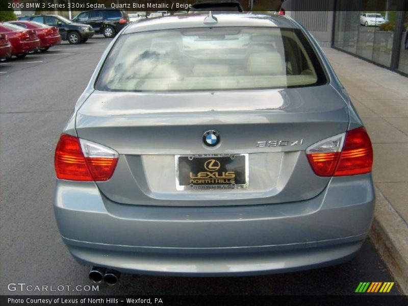 Quartz Blue Metallic / Beige 2006 BMW 3 Series 330xi Sedan