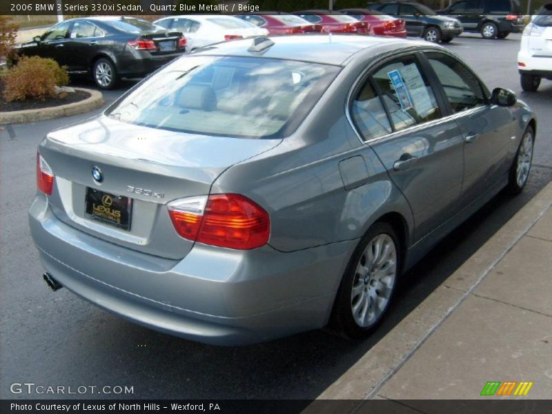 Quartz Blue Metallic / Beige 2006 BMW 3 Series 330xi Sedan