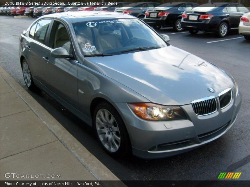 Quartz Blue Metallic / Beige 2006 BMW 3 Series 330xi Sedan