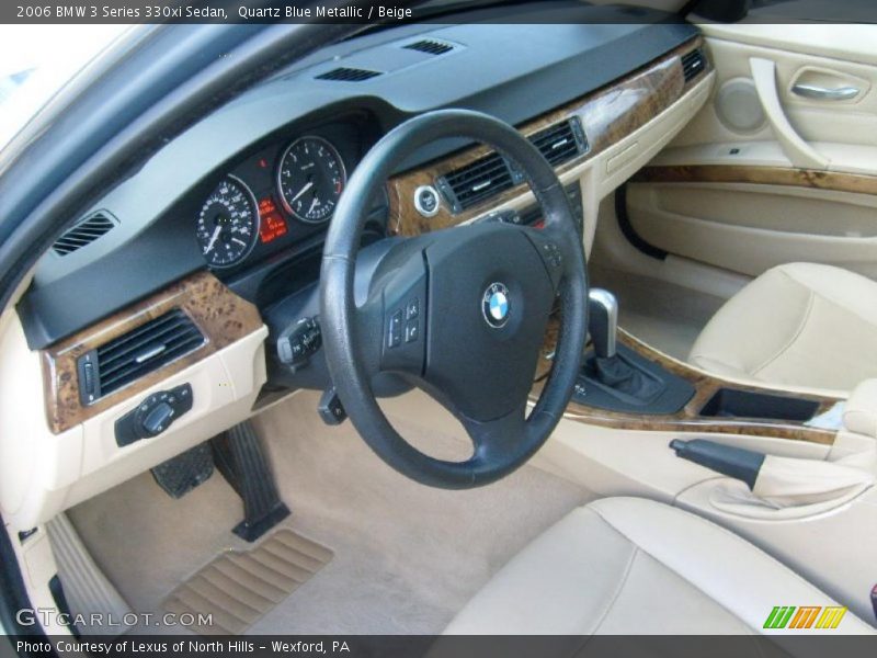 Quartz Blue Metallic / Beige 2006 BMW 3 Series 330xi Sedan