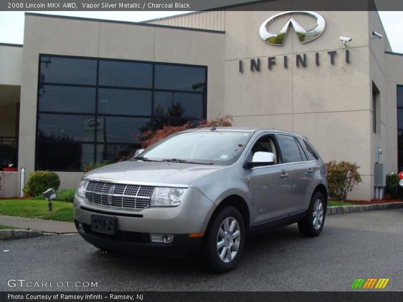 Vapor Silver Metallic / Charcoal Black 2008 Lincoln MKX AWD