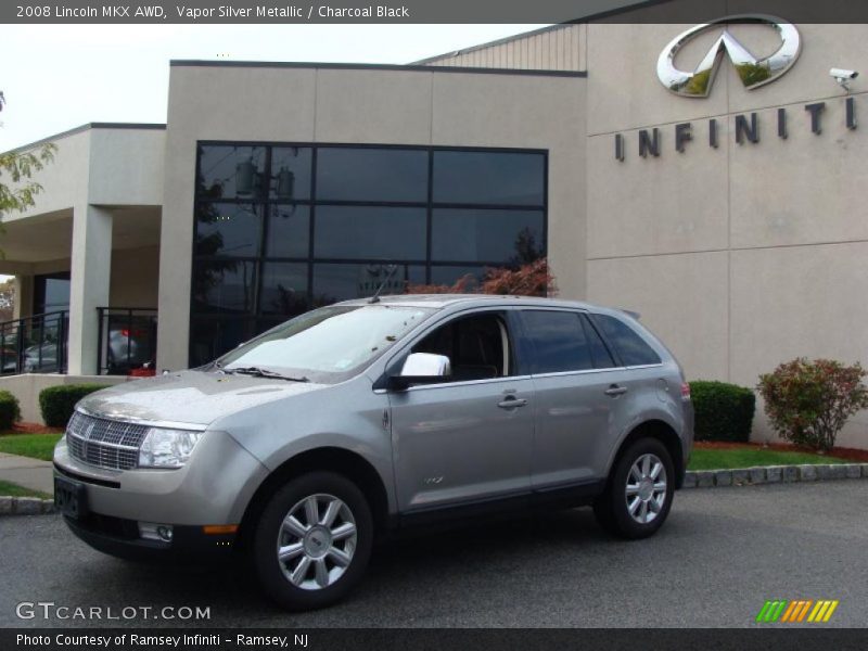 Vapor Silver Metallic / Charcoal Black 2008 Lincoln MKX AWD