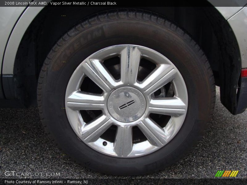 Vapor Silver Metallic / Charcoal Black 2008 Lincoln MKX AWD