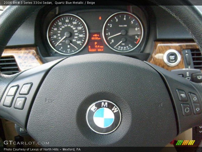 Quartz Blue Metallic / Beige 2006 BMW 3 Series 330xi Sedan