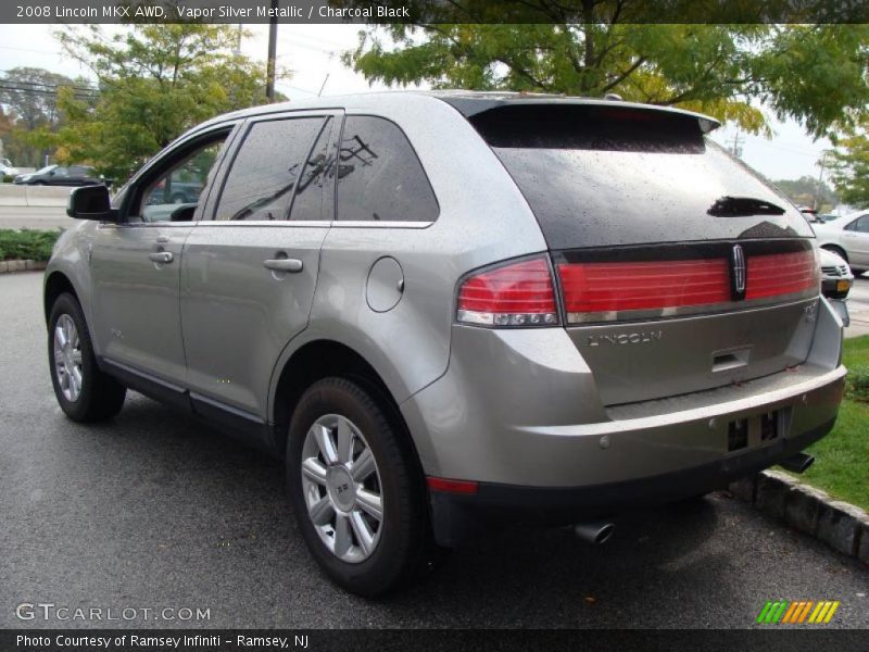 Vapor Silver Metallic / Charcoal Black 2008 Lincoln MKX AWD