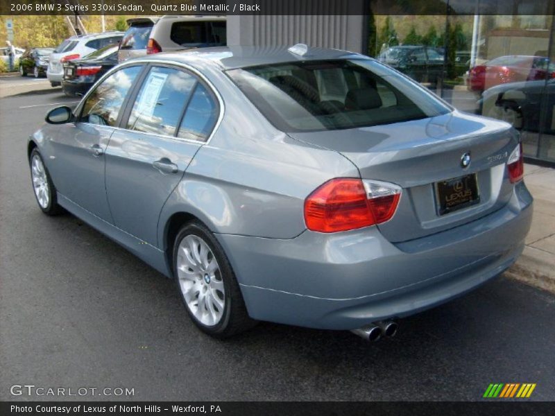 Quartz Blue Metallic / Black 2006 BMW 3 Series 330xi Sedan